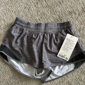 Lululemon Athletica Gray and Black Athletic Shorts